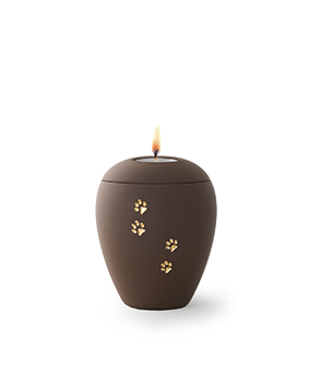 DBU 65-500-1007L Keramische urn kaarshouder small