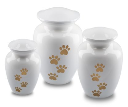 DBU 4115WH-M Metaal dierenurn medium - Afbeelding 2