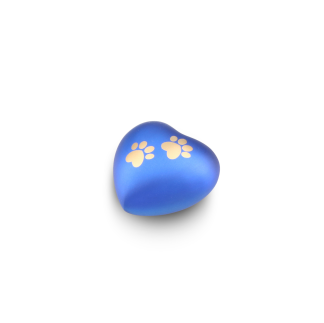 DBU 4117BLU-K Metaal dierenurn hart keepsake