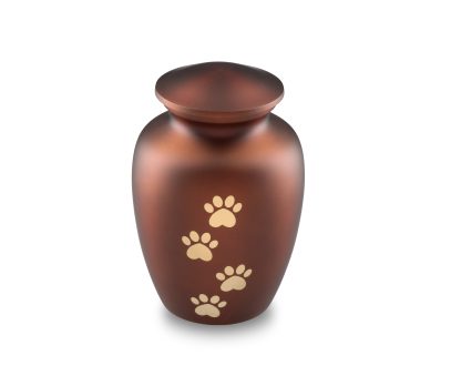 DBU 4115BRO-M Metaal dierenurn medium