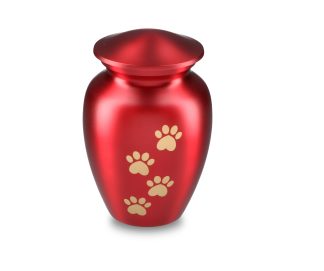 DBU 4115RED-L Metaal dierenurn groot