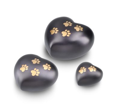 DBU 4117BLA-K Metaal dierenurn hart keepsake - Afbeelding 2