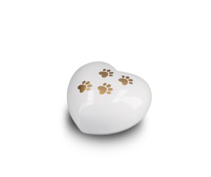 DBU 4117WH-L Metaal dierenurn hart large