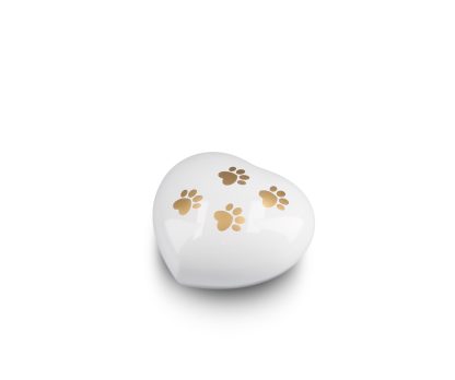 DBU 4117WH-M Metaal dierenurn hart medium