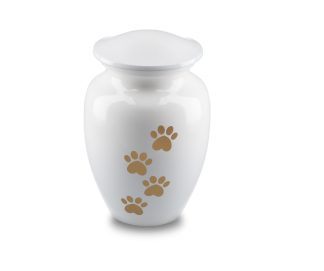 DBU 4115WH-L Metaal dierenurn groot