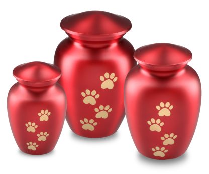 DBU 4115RED-L Metaal dierenurn groot - Afbeelding 2