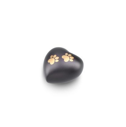 DBU 4117BLA-K Metaal dierenurn hart keepsake