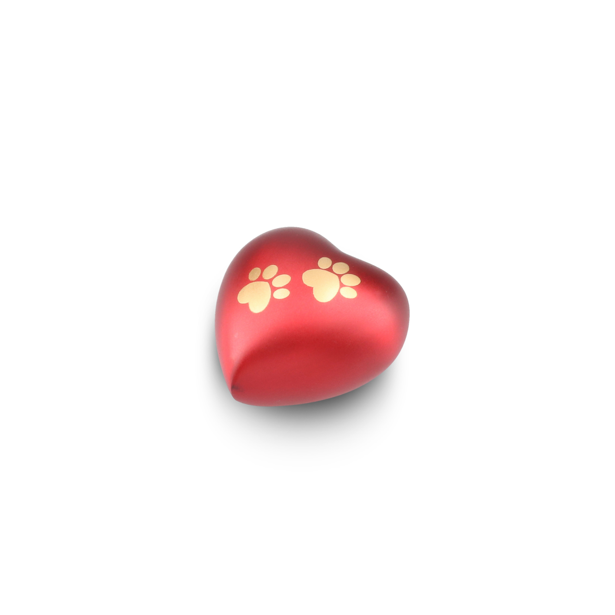 DBU 4117RED-K Metaal dierenurn hart keepsake