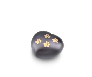 DBU 4117BLA-M Metaal dierenurn hart medium
