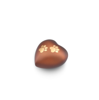 DBU 4117BRO-K Metaal dierenurn hart keepsake