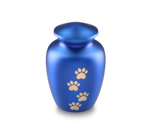DBU 4115BLU-M Metaal dierenurn medium