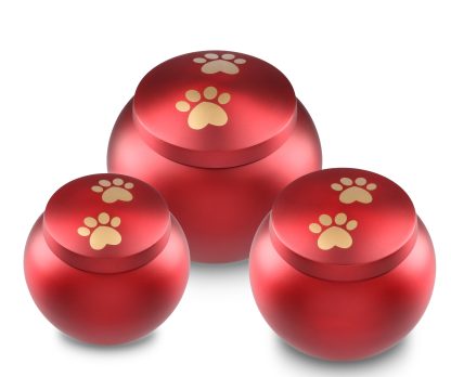 DBU 4116RED-S Metaal dierenurn small - Afbeelding 2