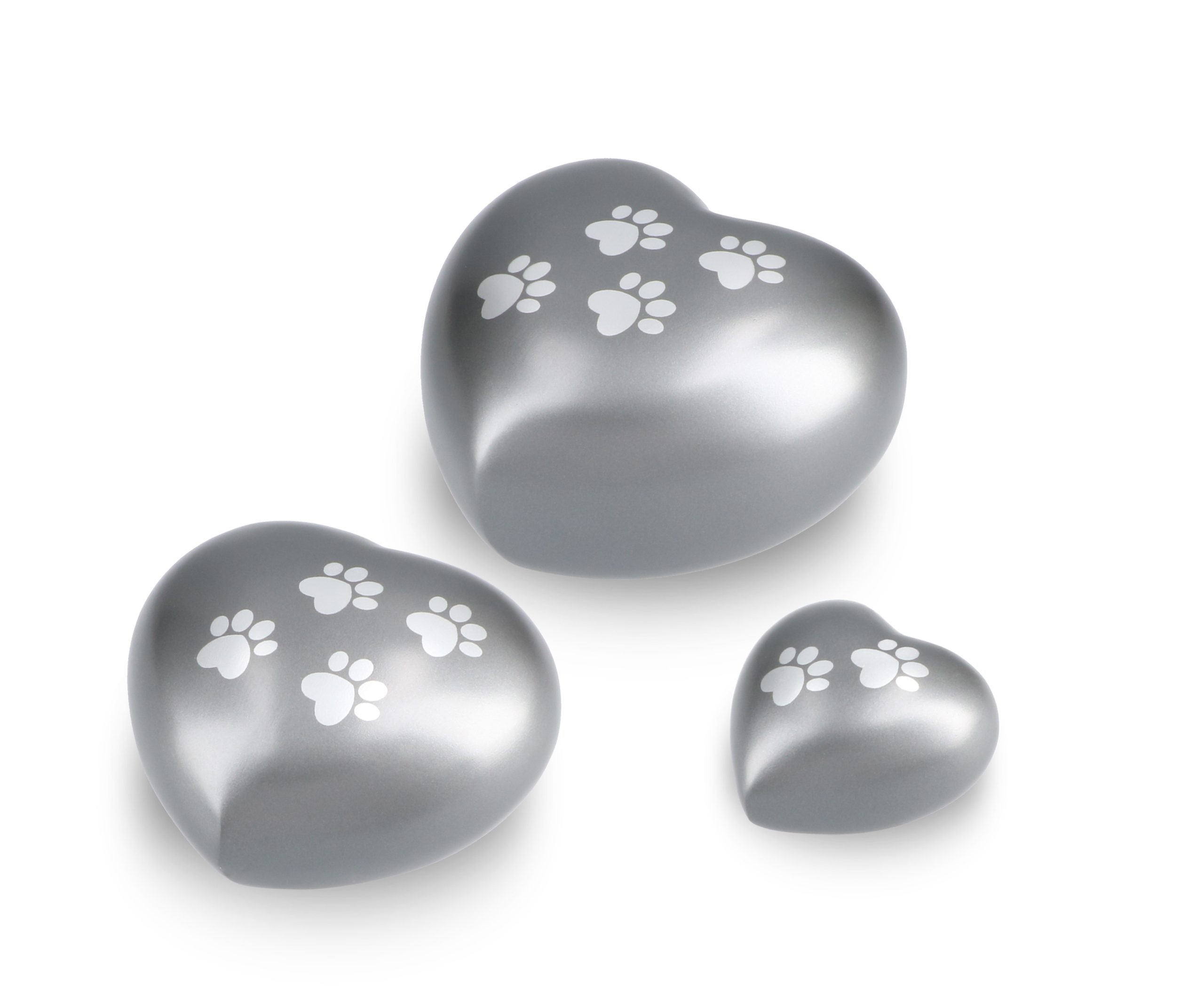 DBU 4117GRE-K Metaal dierenurn hart keepsake - Afbeelding 2
