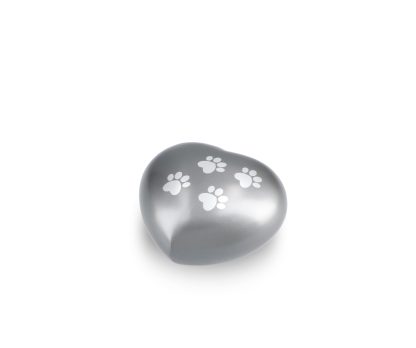 DBU 4117GRE-M Metaal dierenurn hart medium