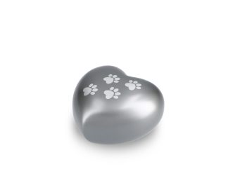DBU 4117GRE-L Metaal dierenurn hart large