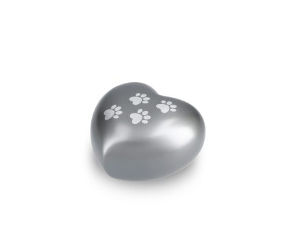 DBU 4117GRE-L Metaal dierenurn hart large