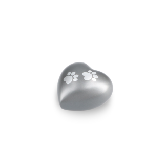 DBU 4117GRE-K Metaal dierenurn hart keepsake