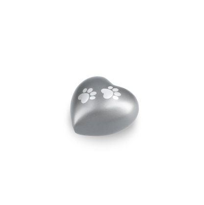 DBU 4117GRE-K Metaal dierenurn hart keepsake